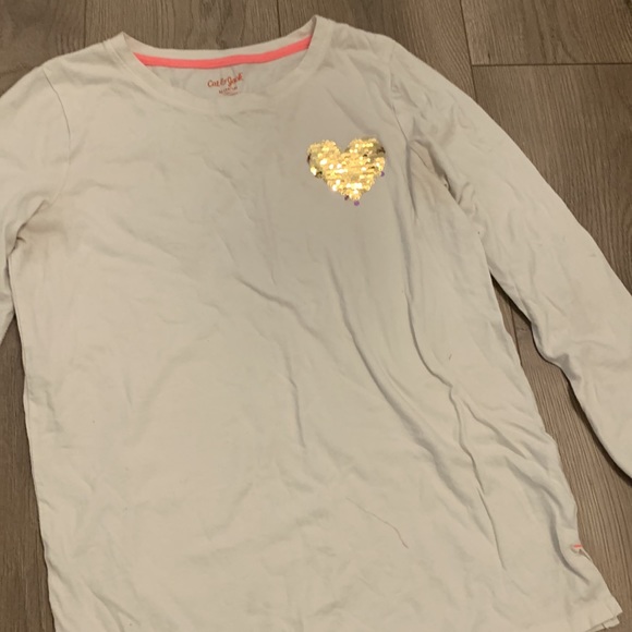 White Long Sleeve. Sequence Heart. - Picture 2 of 2